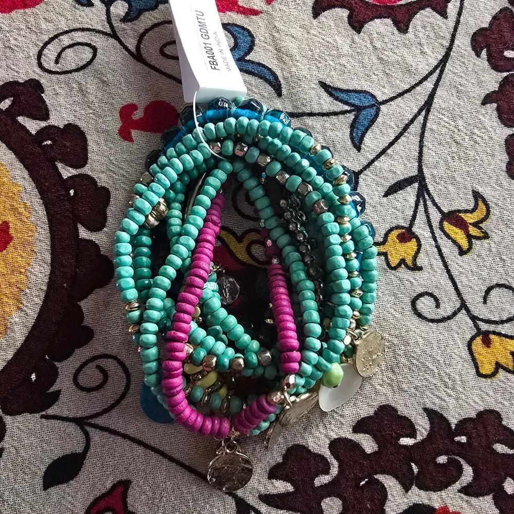 Colorful Beaded Bracelet Set